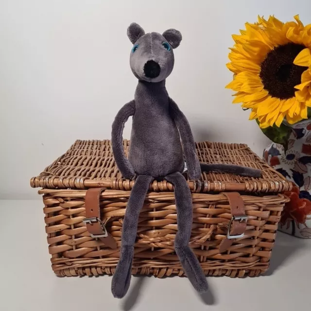 JELLYCAT RUMPLEKIN RAT Sleek Grey Rat Plush Blue Eyes Retired Beanie 11 Rodent 125.00 PicClick UK