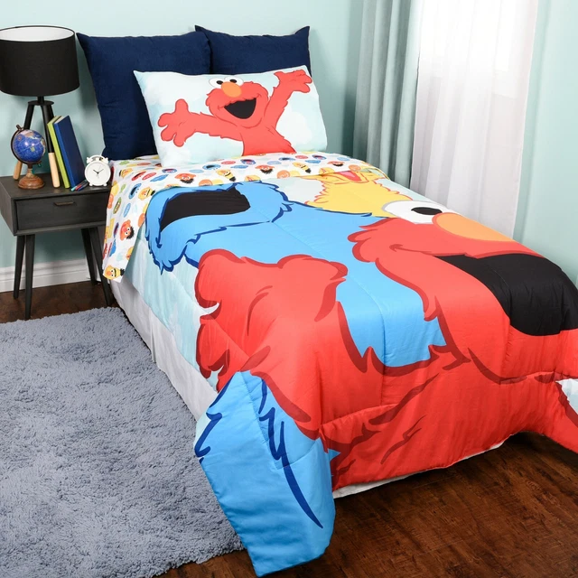 SESAME STREET ELMO Kids Bedding Sheet Set Twin Bed in Bag 4 Pcs Set for