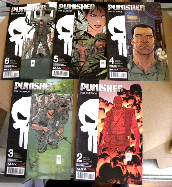Marvel 2017 Garth Enis 5 of 6 issues PUNISHER THE PLATOON 2 3 4 5 6 fwl reg $20