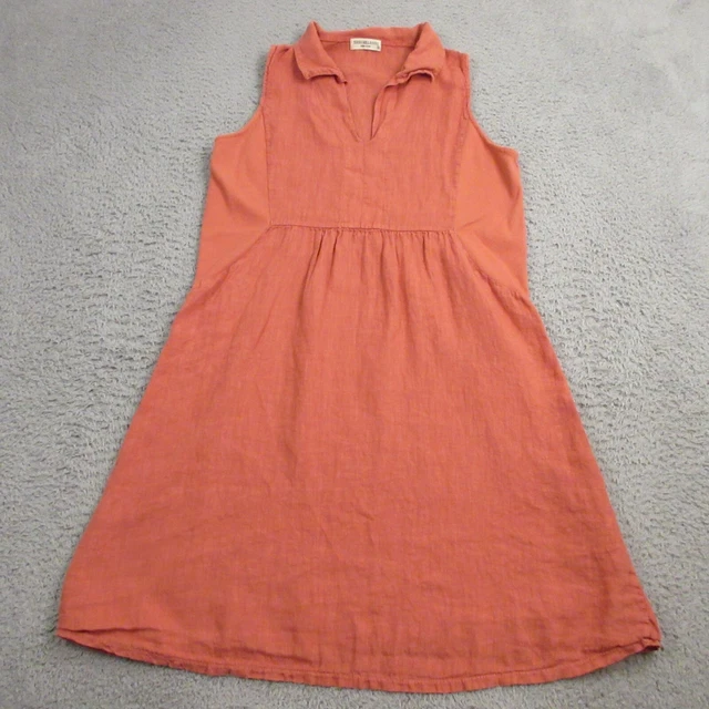ROBE 100% LIN À RAYURE VERTE - Inspiration berbere