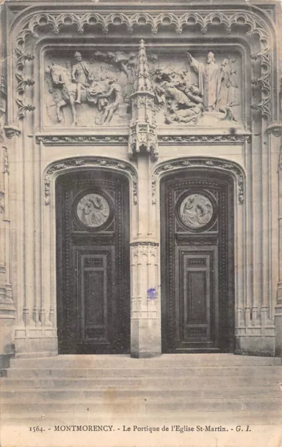 CPA-Montmorency le portique de l'église Saint-Martin (127810)
