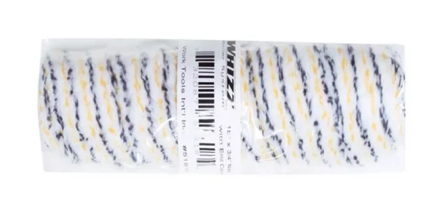 Cubierta de rodillo de pintura para jaula de microfibra multicolor Whizz 51818 18 W x 3/4 siesta.