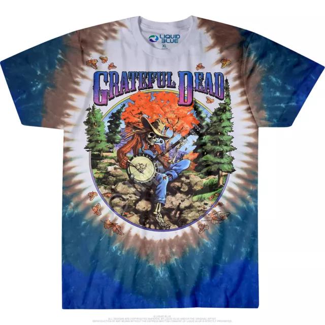 GRATEFUL DEAD-BANJO-SYF-2 SIDED TIE DYE T-SHIRT S-M-L-XL-XXL Garcia,Lesh,Wier