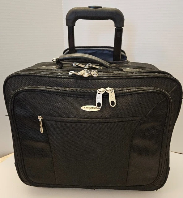 Samsonite Wheeled Business Case, 14"H x 17"W x 6 1/2"D, Black