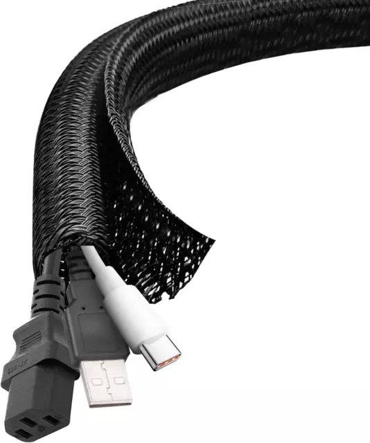 6Mm-10M Kabelschlauch, Selbstschließend Kabelkanal, Kabelmanagement Für Schreibt