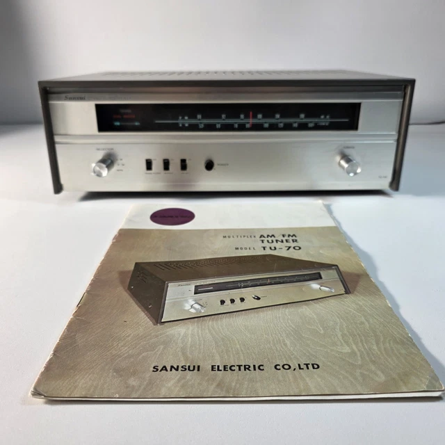 VINTAGE SANSUI TU-70 AM/FM Stereo Tube Tuner - Working £143.88 ...