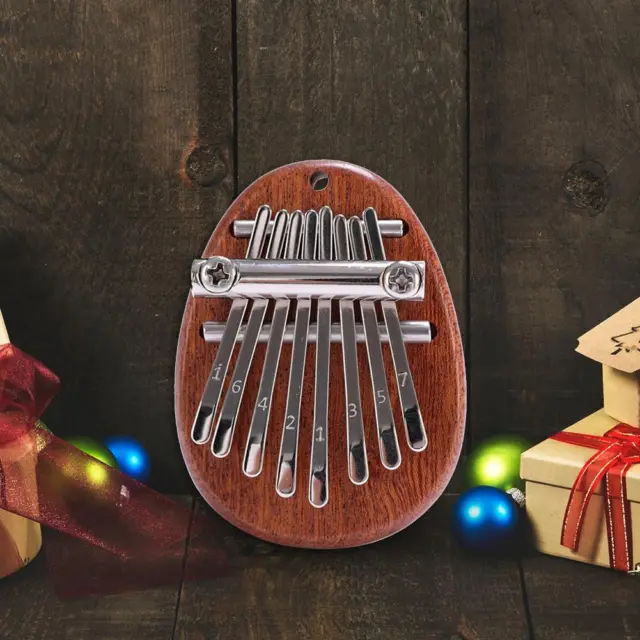 8 Tones Tragbare Mini Kalimba Holz Finger Harfe Daumen Klavier Musikinstrument