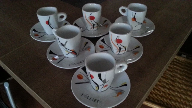 Tasses à café et tasse a chocolat chaud thé Folliet - Arts de la table