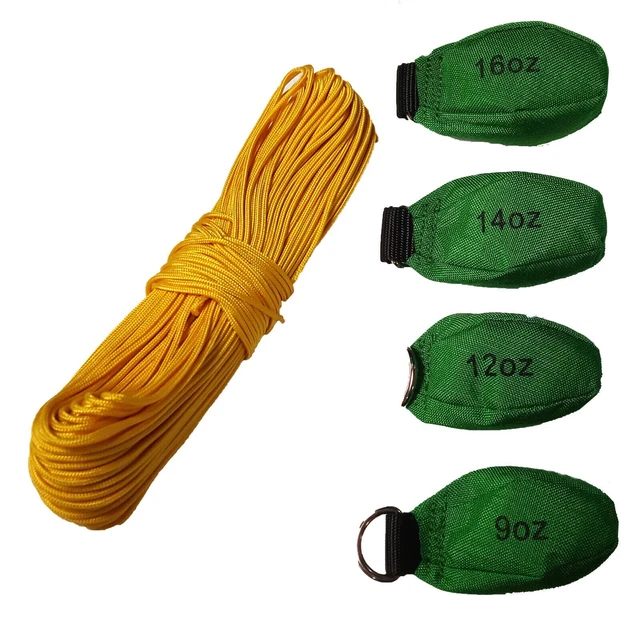 New Outdoor Rock Climbing Tree Arborist Tree Surgeon Throw Weight Bag Set & Rope