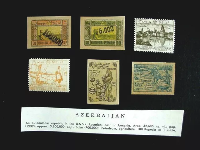 A Nice Lot Of Azerbaijan Postage Stamps Not Canceled -- From Album Pages