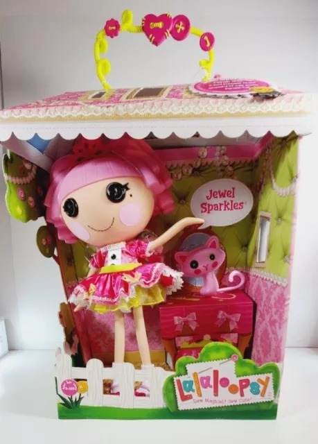 Jewel Sparkles Lalaloopsy Doll 12" with Pet Cat Princess Doll New in Box