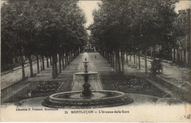 CPA AK Montlucon L'Avenue de la Gare FRANCE (1211741)
