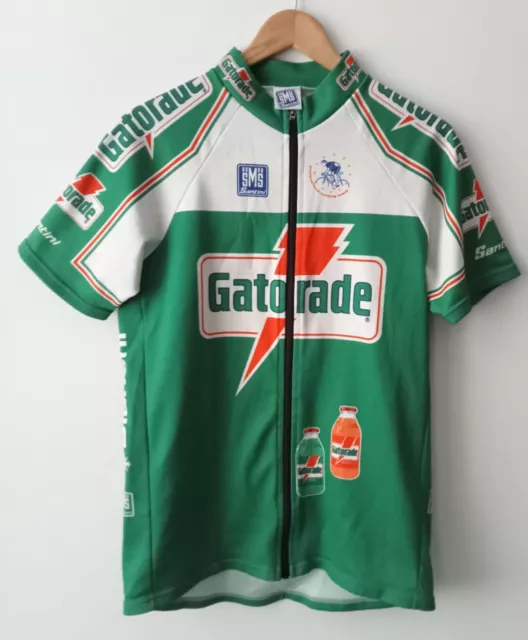 VINTAGE 80'S GATORADE SMS SANTINI Mens cycling jersey, size XXL £24.99 ...