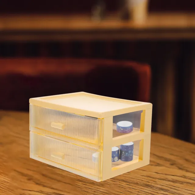 Organizador de cajón pequeño caja de almacenamiento de escritorio organizador de plástico con escritorio de cajón