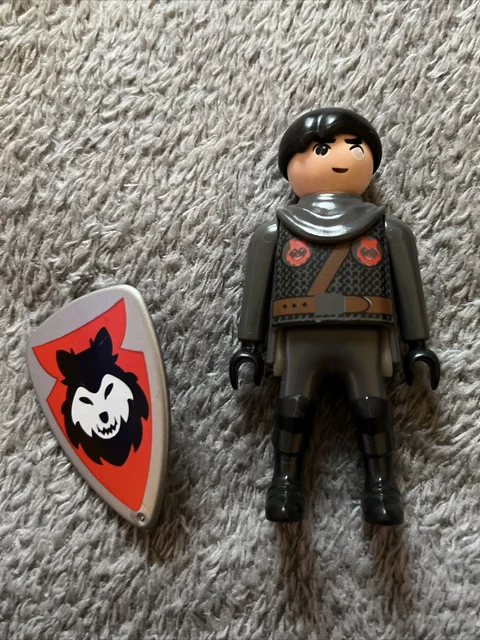 PLAYMOBIL : Personnage homme chevalier bouclier
