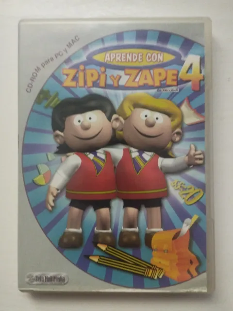 Zipi y Zape Aprende Con Zipi y Zape 4 Zeta - Juego PC CD-ROM Edicion España