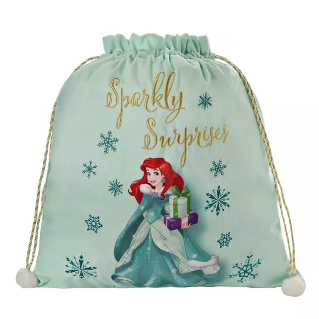 Terciopelo de Lujo Disney Navidad Saco para Regalos/Regalos - Princesa Ariel