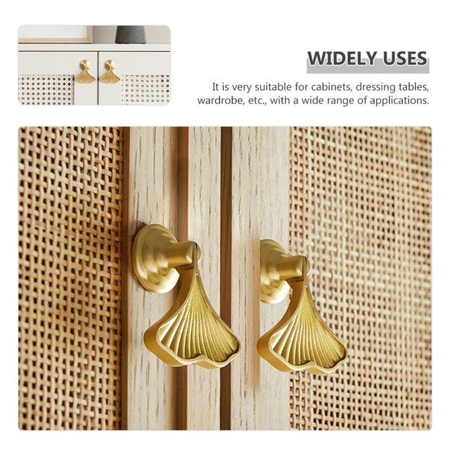 Maniglie A Forma Di Foglia Di Ginkgo - 6 Pezzi Per Mobili, Armadi E Cassetti - Foto 11