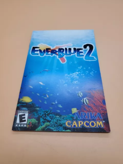 Everblue 2 (Sony PlayStation 2, PS2) Manual ONLY / No Game