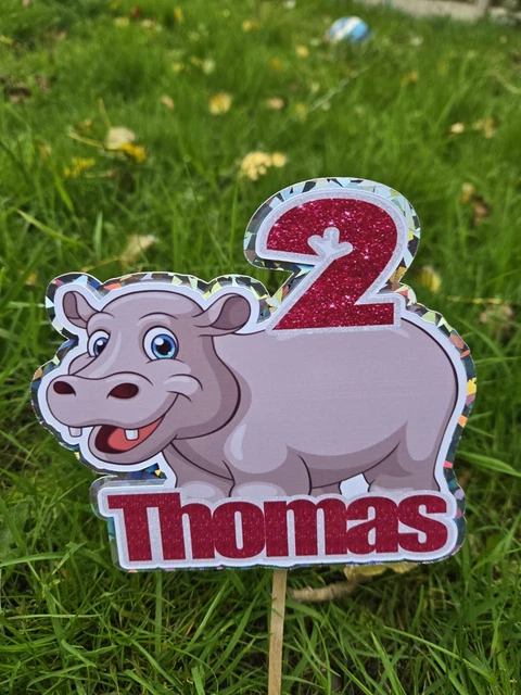 Topper Per Torta Con Animali Safari Tema Giungla Con Leone - Foto 4