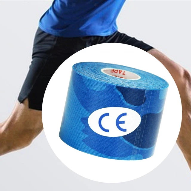 Nastro Atletico Elastico Traspirante Non Appiccicoso 5 Cm X 5 M Avvolgente Per