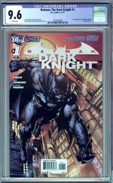 Batman The Dark Knight#1  (2011 Dc New 52) Cgc Graded 9.6 Nm+