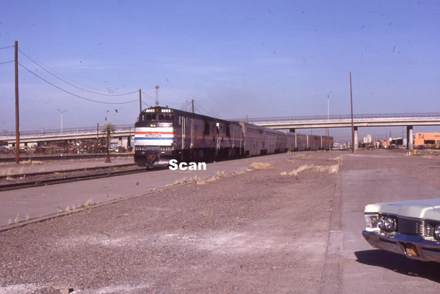 Original 35mm Gleitzüge/Lokomotive # Amtrak Eisenbahn Mai 1981 #T439