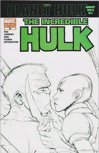 Incredible Hulk, The #98 Marvel Comics Sketch Variant Nov 2006 (VFNM or Better)