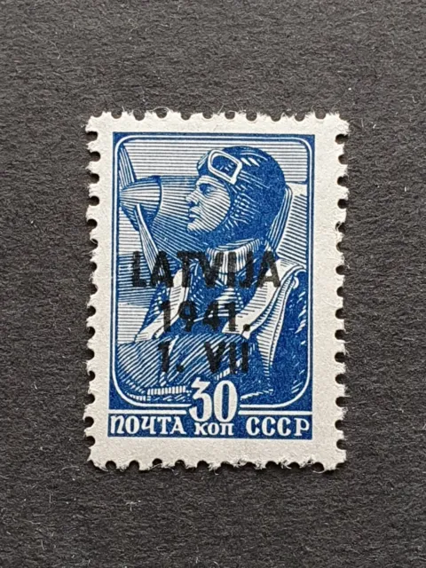 Dt. Besetzung 1941 2. Weltkrieg Lettland Latvija  Mi. 5 postfrisch