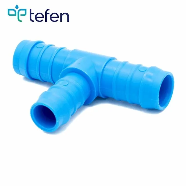 Tefen Hose Fitting Connector Reducer T Nylon Plastic Rubber Pipe Connector