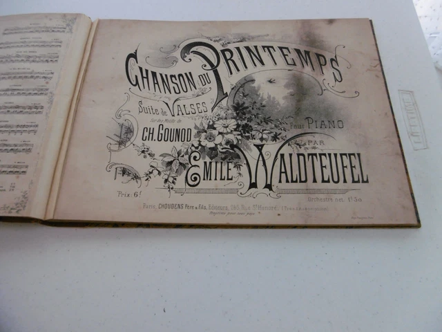 Recueil de  Valses  pour piano 1880 4