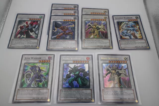 Yugioh! Warrior/Synchro Card Lot, ROad Warrior, Turbo Warrior, etc 1st ed. (10) 2