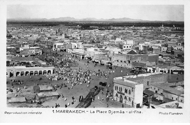 Maroc Ab#Mk963 Marrakech La Place Djemaa El Fna Vue Aerienne
