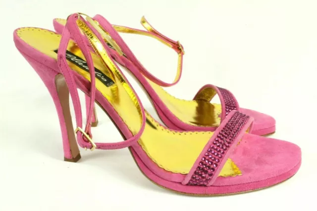 Francesco Sacco Femmes Chaussures Rose Daim Cristal