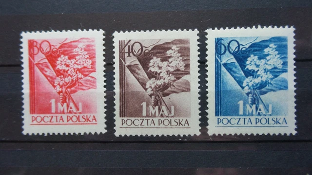 Polen 1954 / Kat. Fischer Nr. 704 - 706  Postfrisch / MNH (**)