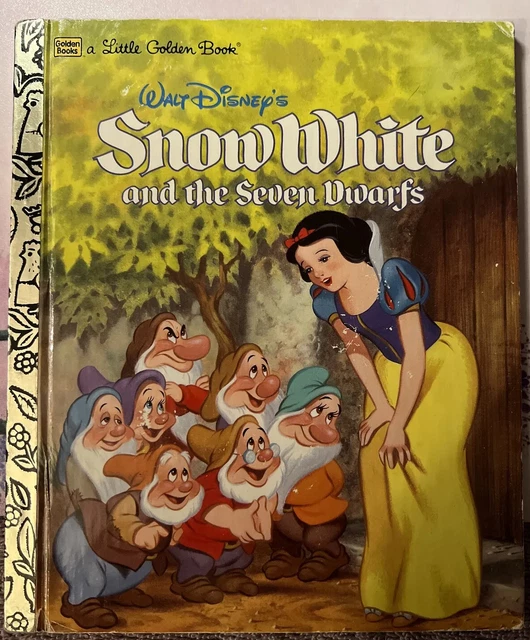 WALT DISNEY'S SNOW White & The Seven Dwarfs A Little Golden Book 1984 ...