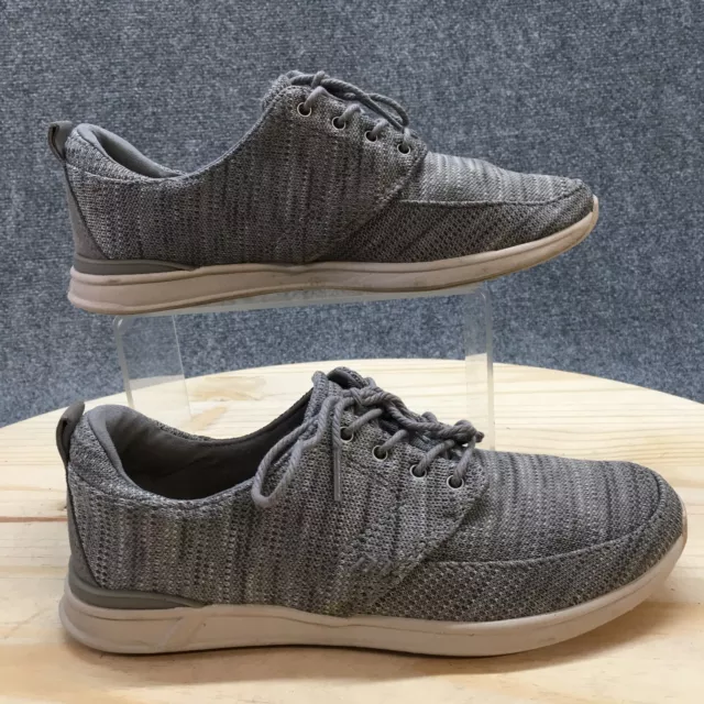 Reef Shoes Womens 7.5 Rover Low TX Sneakers Gray Round Toe Lace Up RF008326