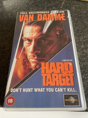 HARD TARGET: FULL Uncensored Version VHS Cassette Tape Video 1993 Very