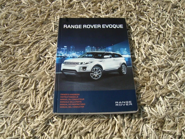 Range Rover Evoque Owners Manual Handbook - Coupe & 5 Door (2011 - 2015) ●●