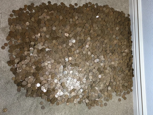 5 Pounds of Lincoln wheat pennies bulk lot No Reserve