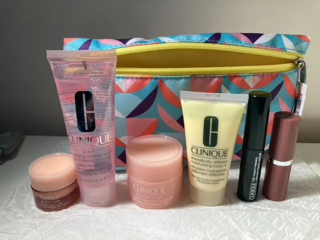 Clinique Bonus Gift Set of Skincare & Makeup Items - Brand New