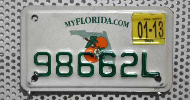 usa FLORIDA Motorrad-Nummernschild US Kennzeichen Motorcycle License Plate 98662