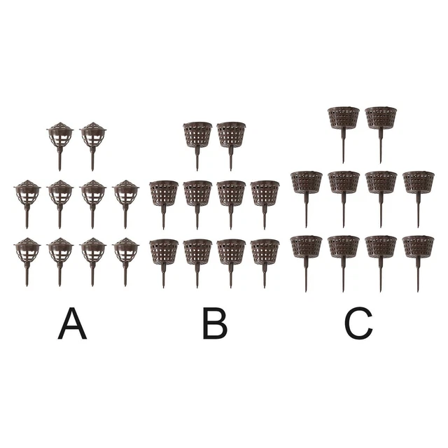 10x Boîte à engrais Pots de pépinière portables avec couverture ABS