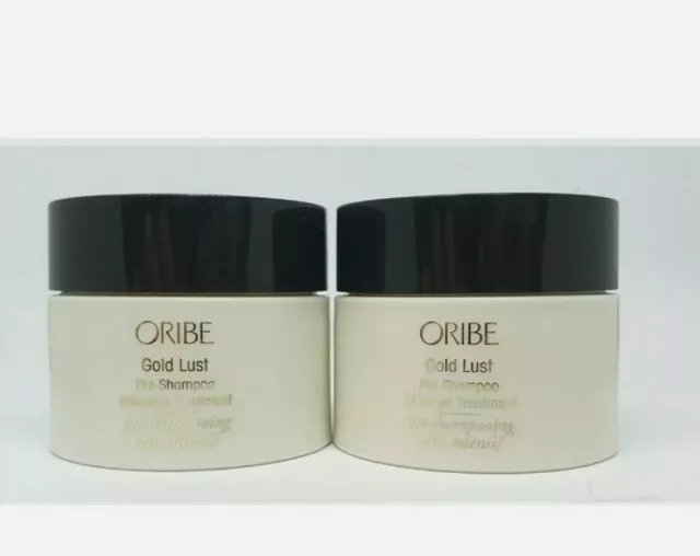 2x Pre-Champú ORIBE Gold Lust Tratamiento Intensivo (2x 20 ml) Tamaño de Viaje Nuevo