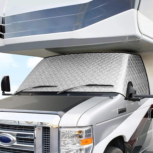 ELUTO RV Windshield Cover Class C Ford 1997-2021 RV Front Window Cover RV Mot...