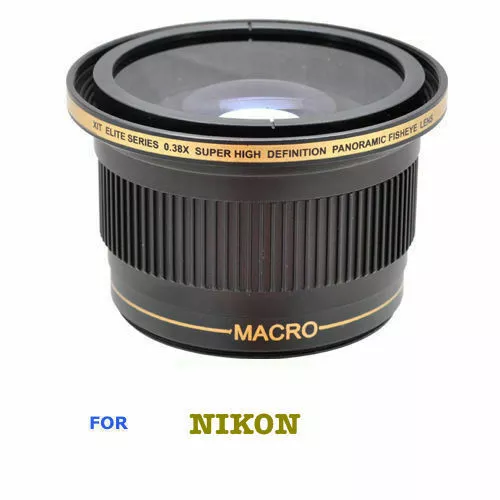 0.35X Wide Angle Macro Lens For Nikon D3100 D40 D80 D90 D5000 D300S D3000 D5500