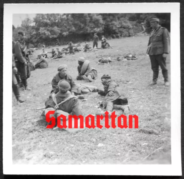 I5/1 Ww2 Original Photo Of French Colonial Pow Captured By German Soldiers