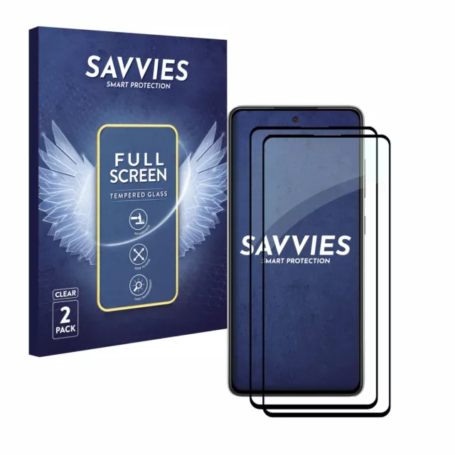 2x Full Cover pour Samsung Galaxy A52s 5G Verre Trempé 2.5D Incurvé Film