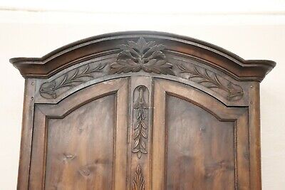 18th Century French antique Louis XV Walnut Carved Wardrobe or Armoire 2