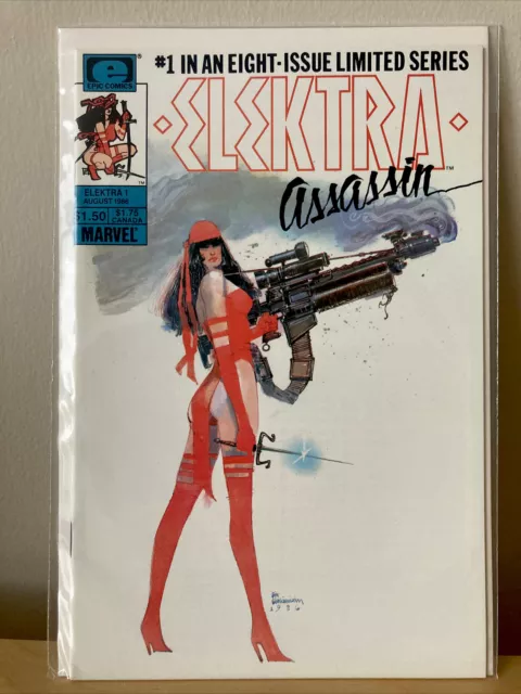 Elektra Assassin # 1 Marvel Epic Comics Comic Book Daredevil Mini Series 1986